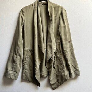 Babaton Aritzia waterfall open relaxed fit utility blazer Sz XXS